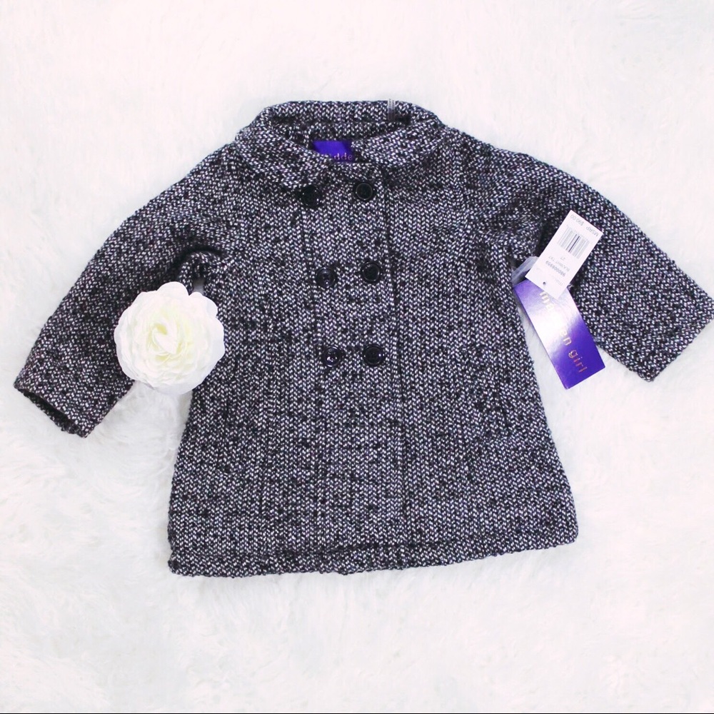 NWT Madden Girl Faux Wool Textured Zipper Coat - Picture 2 of 6